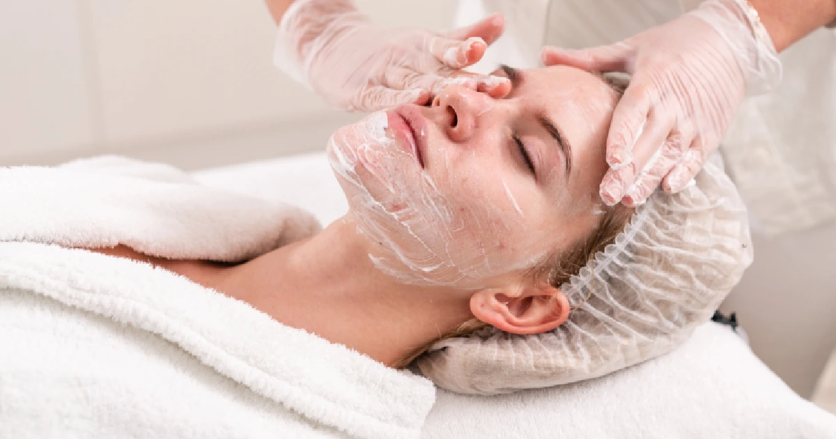 Woman Receiving Anti-Acne Facial Treatments in Goldsboro, NC